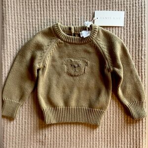 0-3 Month NWT Jamie Kay Ethan Bear Sweater
